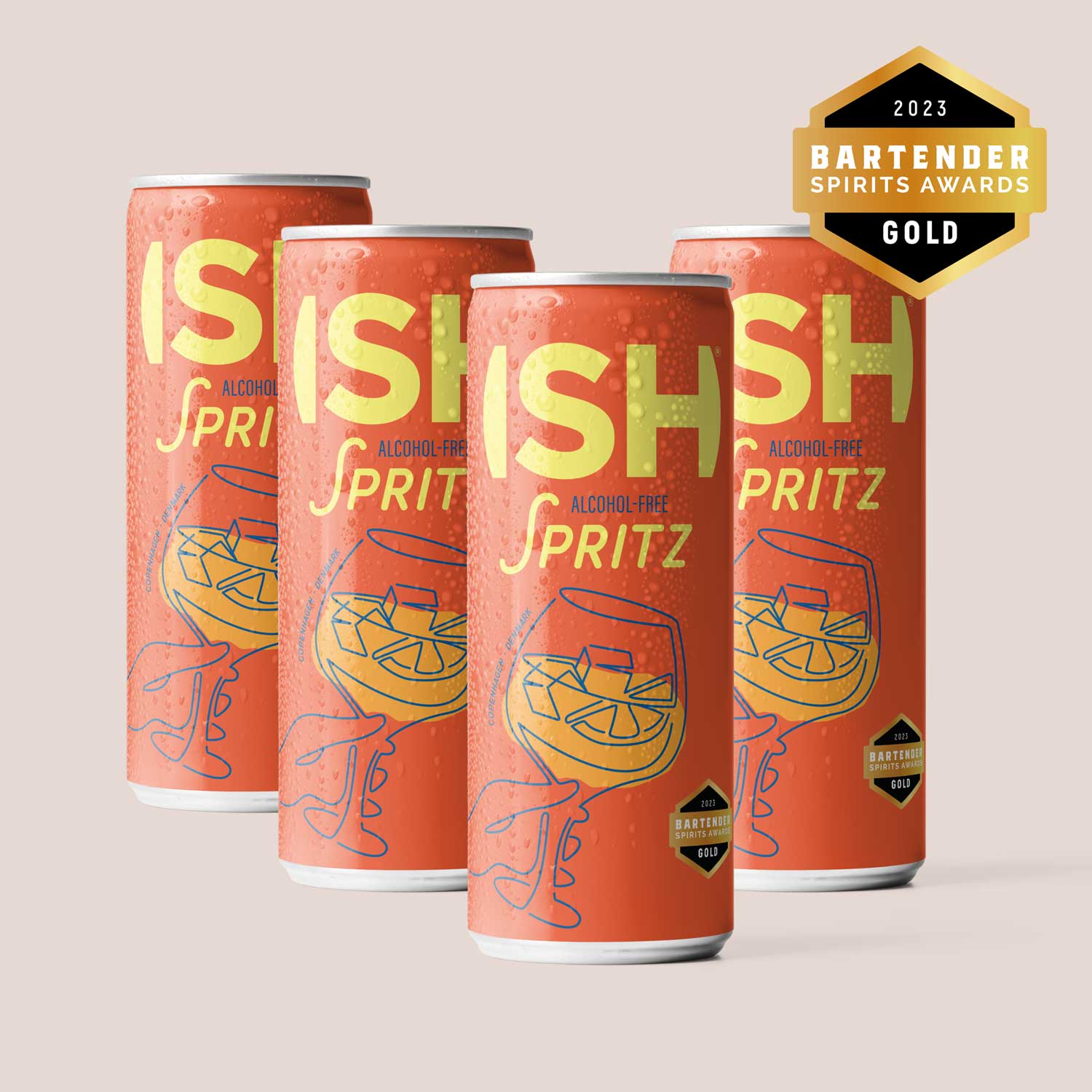 Spritz, non-alcoholic, 4 x 250 ml