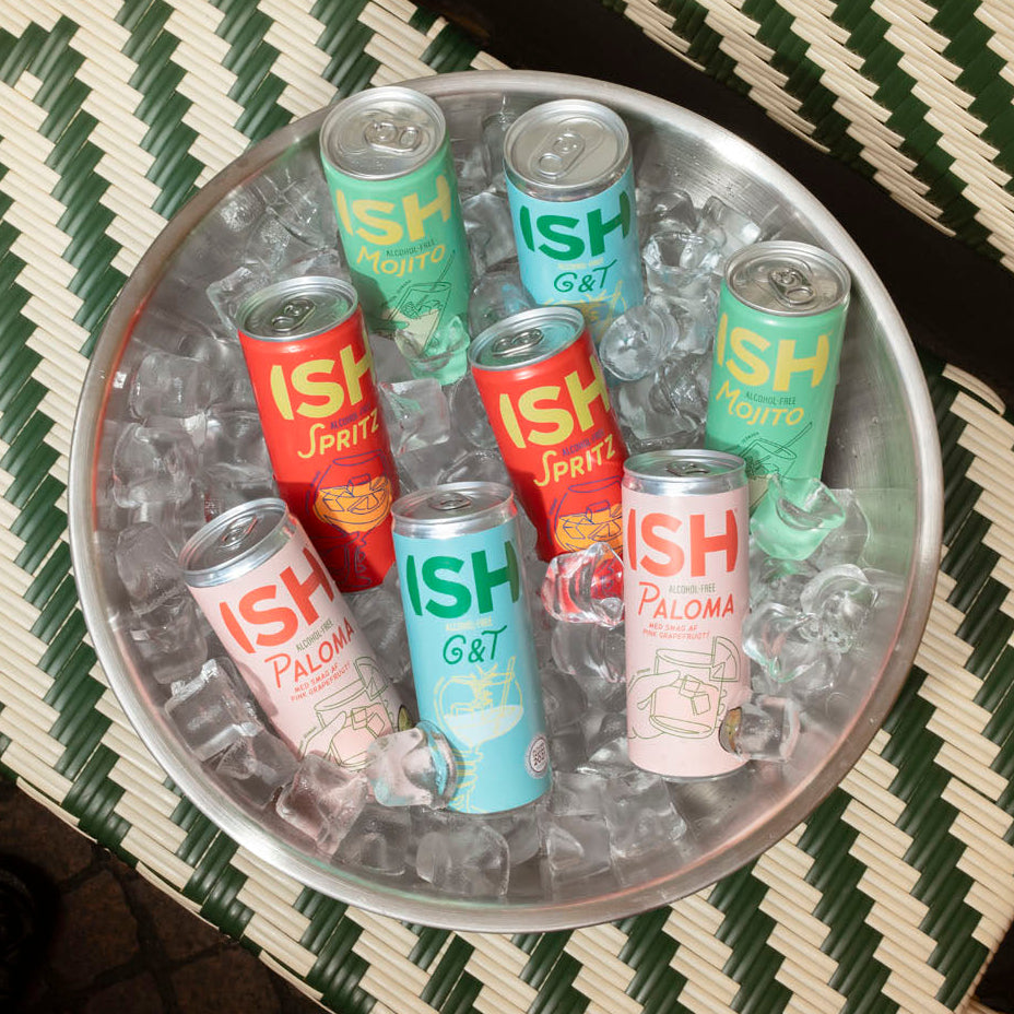 alcohol-free cocktails in bowl